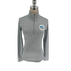 Vintage 2018 Olympics Nike Golf Pullover Women's Size Small Gray Pyeong Chang